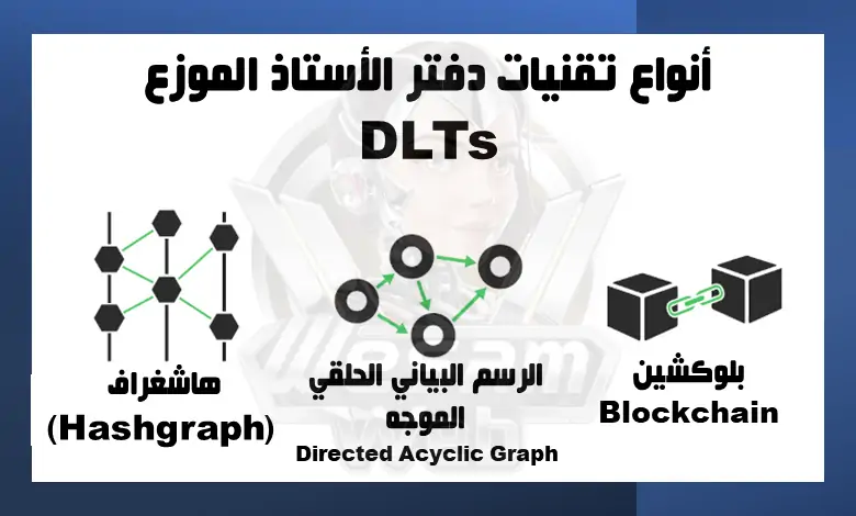 أنواع تقنيات دفتر الأستاذ الموزع DLTs