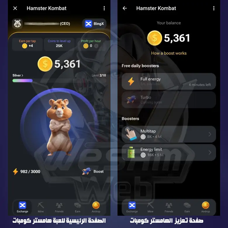 قسم التبادل (Exchange)