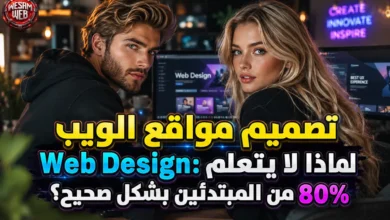 تصميم مواقع الويب Web Design: لماذا لا يتعلم 80% من المبتدئين بشكل صحيح؟