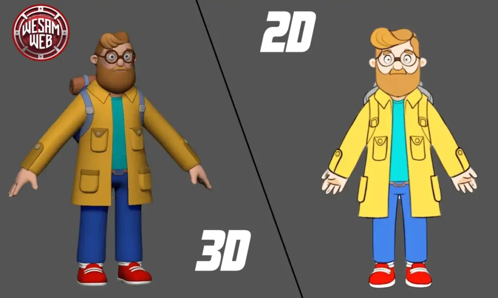 التصميم الجرافيكي البصري 2D و3D