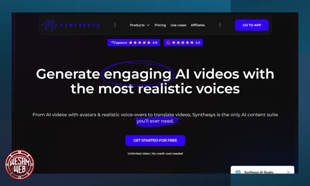 برنامج نحويل النص إلى صوت Synthesys