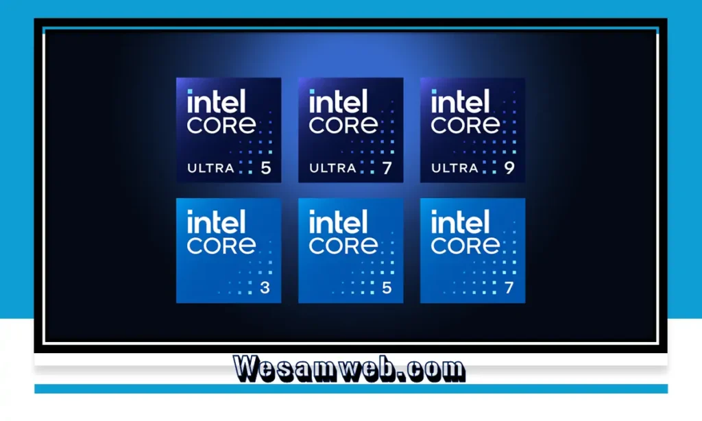 أنواع سلسلة معالجات إنتل Core i