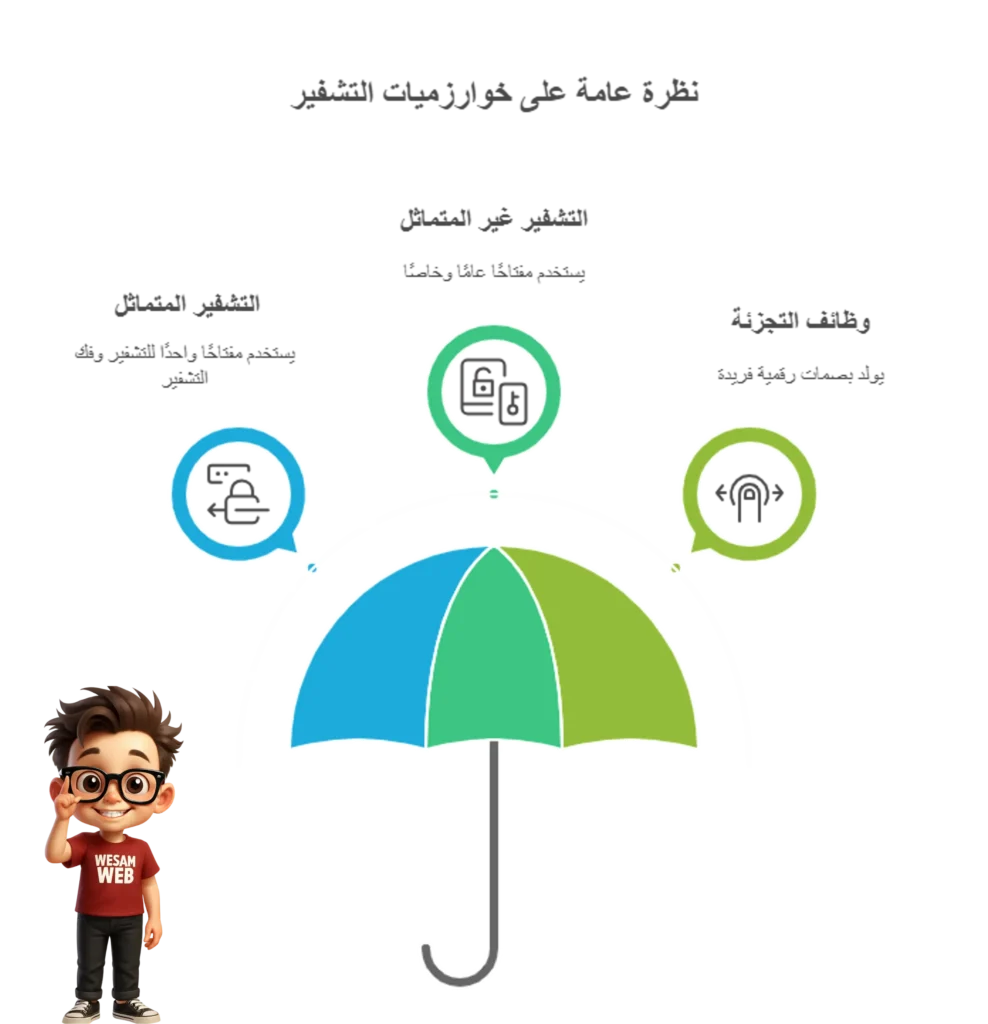 أهم ثلاث خورازميات للتشفير