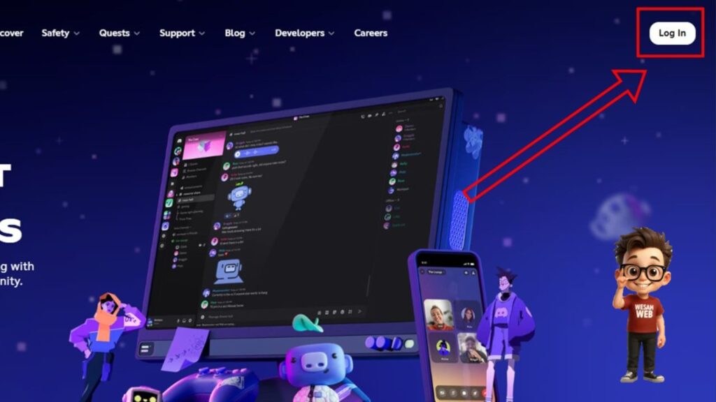 كيفية تسجيل الدخول إلى ديسكورد ويب