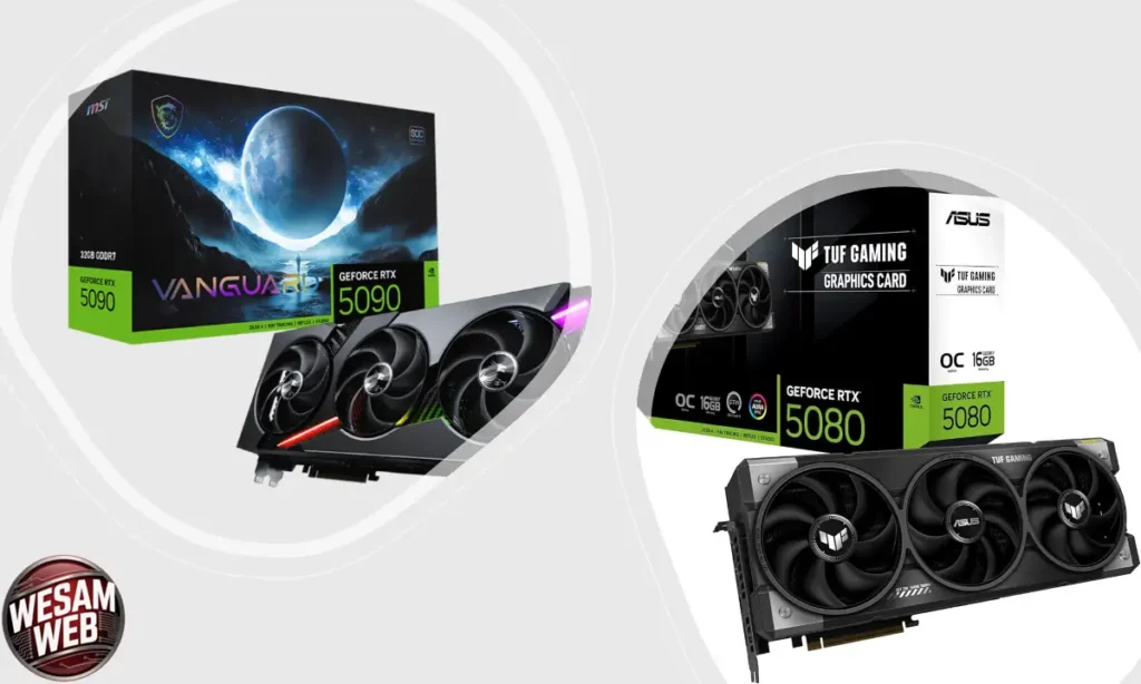 مقارنة بين بطاقتي RTX 5090 و RTX 5080