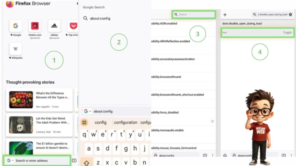 إيقاف الإعلانات المنبثقة في Firefox لأجهزة Android