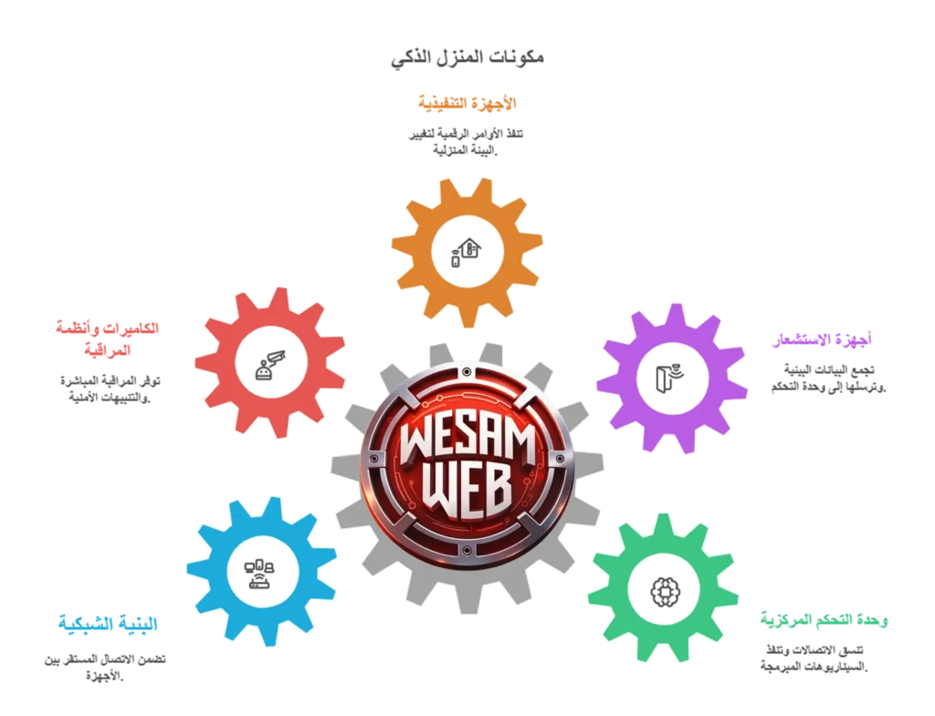 مكونات المنزل الذكي