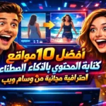 أفضل 10 مواقع كتابة المحتوى بالذكاء الاصطناعي احترافية مجانية من وسام ويب