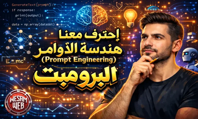هندسة الأوامر (Prompt Engineering): الدليل الكامل لفهم البرومبت في عصر الـ AI