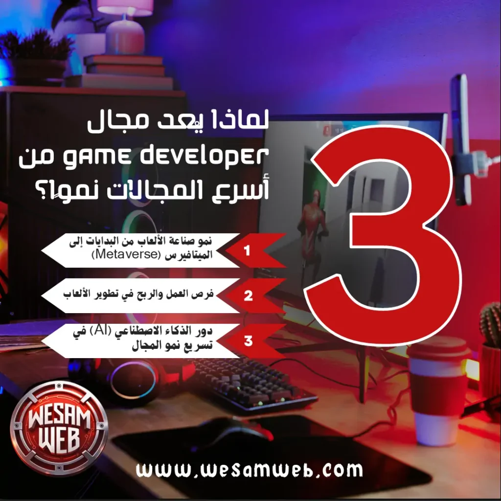 لماذا يُعد مجال Game Developer من أسرع المجالات نموًا؟