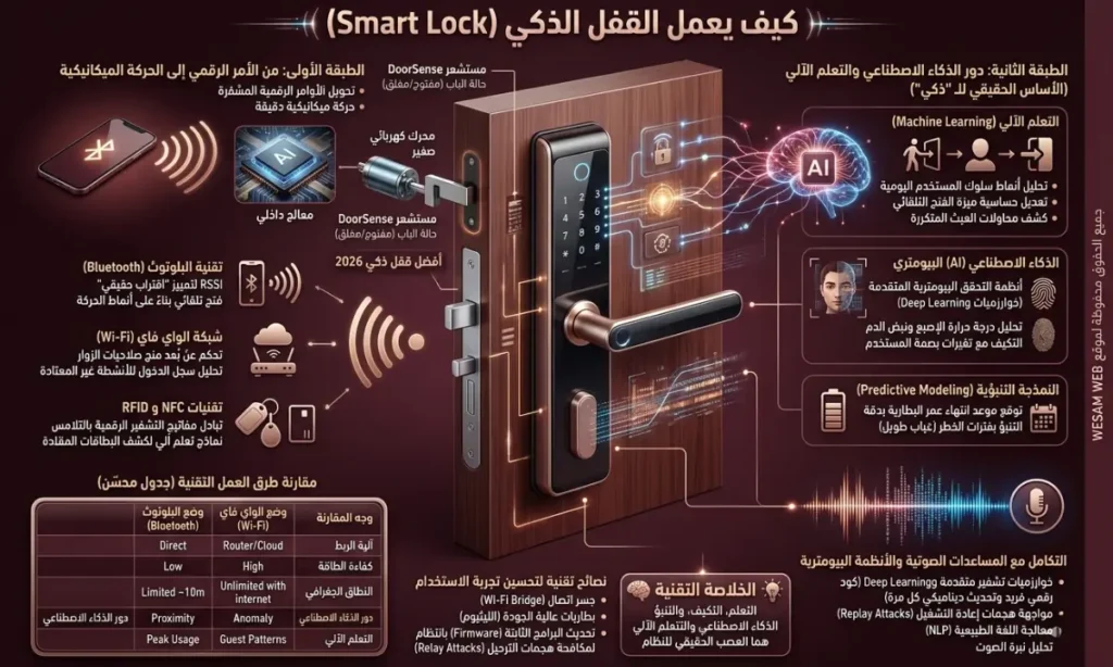 كيف يعمل القفل الذكي (Smart Lock)