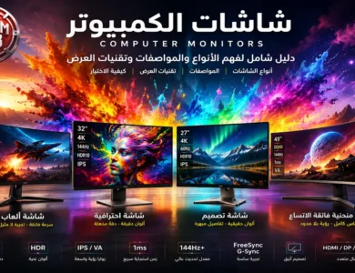 شاشات الكمبيوتر Computer Monitors: دليل لفهم الأنواع والمواصفات وتقنيات العرض