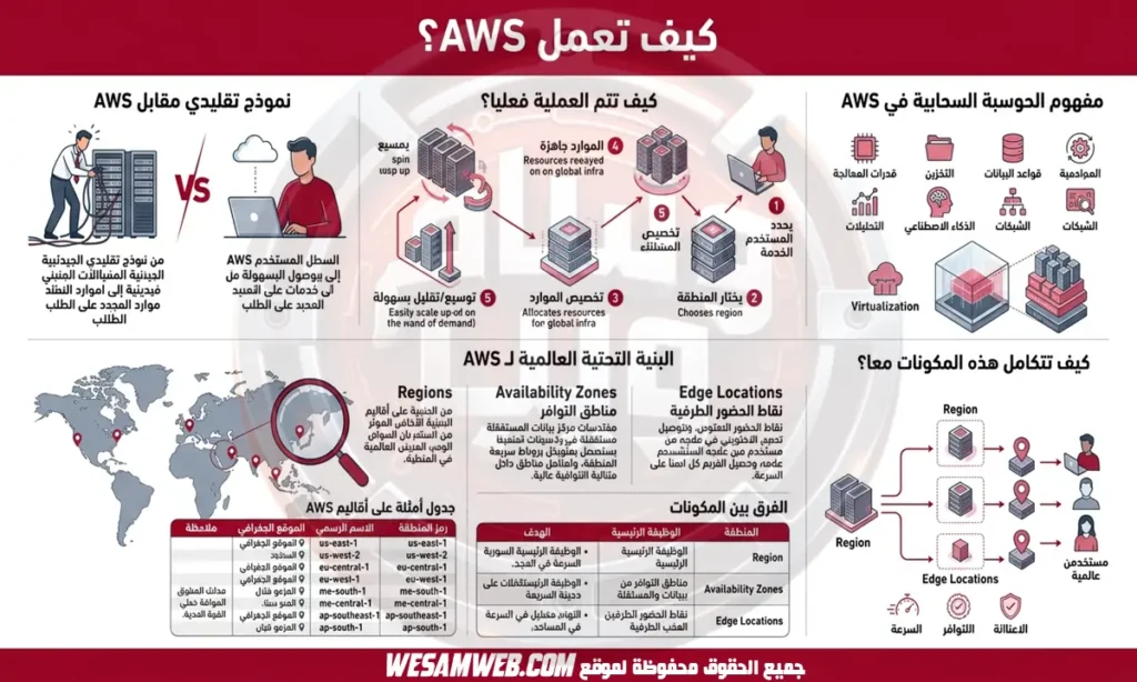 كيف تعمل AWS؟