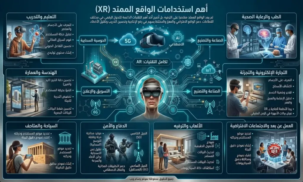 أهم استخدامات XR