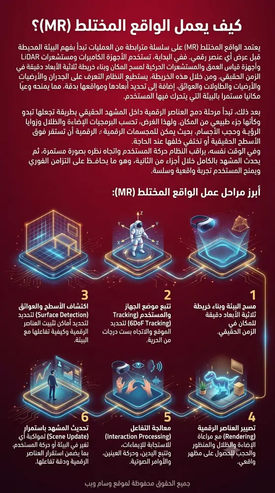 كيف يعمل الواقع المختلط (MR)؟