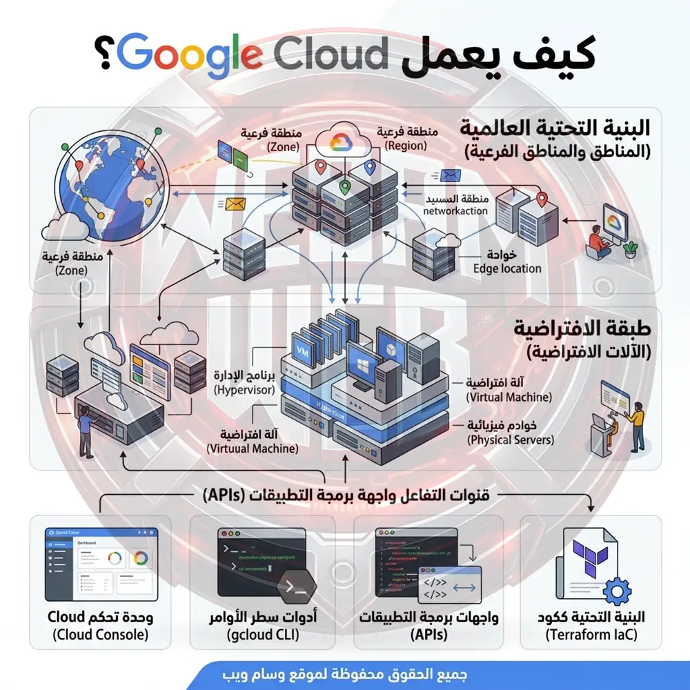 كيف يعمل Google Cloud؟