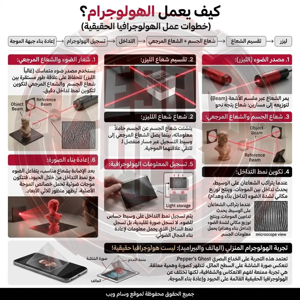 كيف يعمل الهولوجرام؟