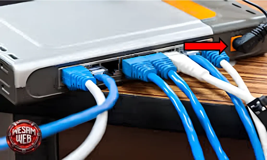 إعادة تشغيل المودم والراوتر