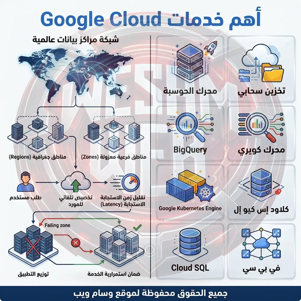 أهم خدمات Google Cloud