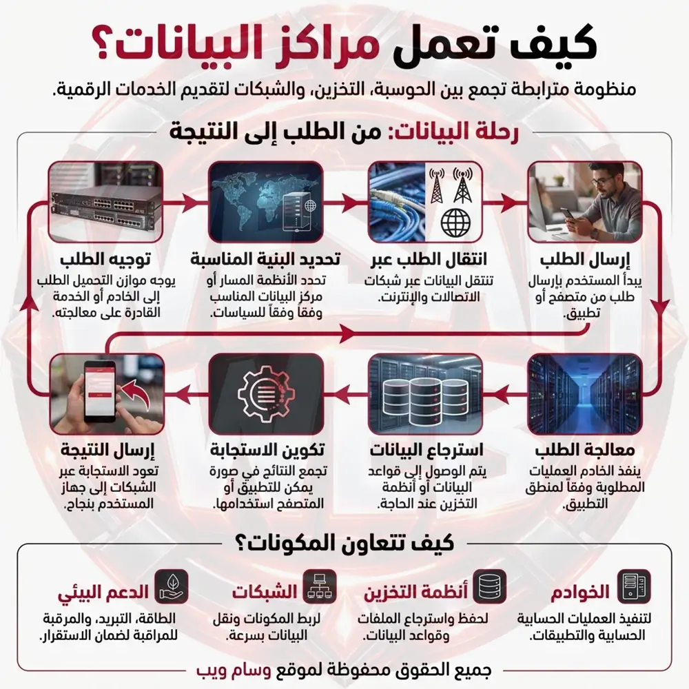 كيف تعمل مراكز البيانات؟
