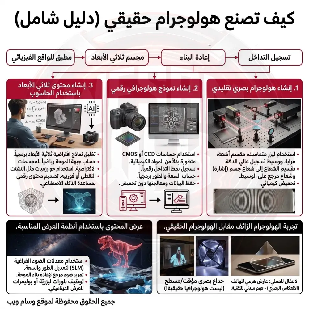 كيف تصنع هولوجرام؟