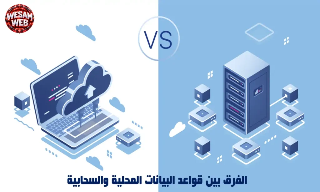 الفرق بين قواعد البيانات المحلية والسحابية