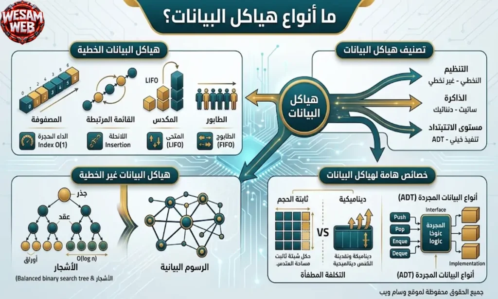 أنواع Data Structures